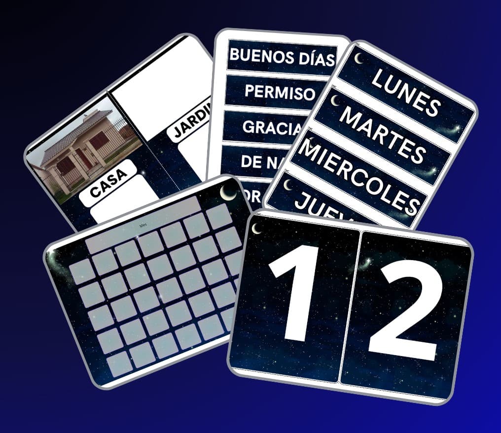 Kit CIELITO AZUL Ambiente Alfabetizador 💫 - imagen 2