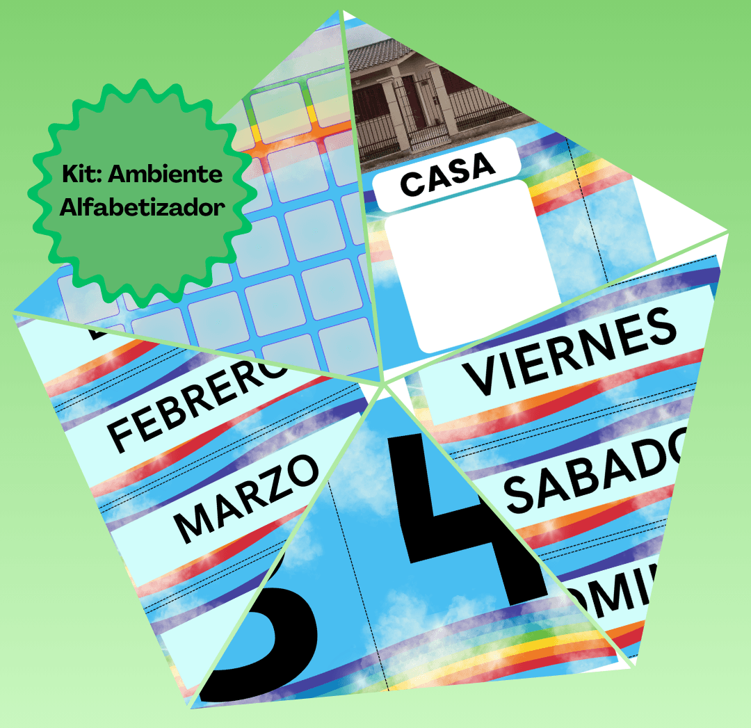 Kit imprimible ARCOIRIS - Ambiente Alfabetizador 🌈